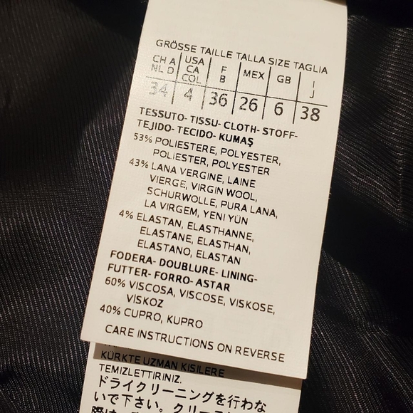 Sportmax Code Leather Sleeve Blazer! - Picture 3 of 4